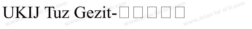 UKIJ Tuz Gezit字体转换